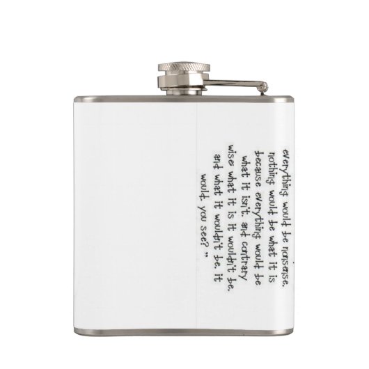 Alice in wonderland heupfles (Achterkant)