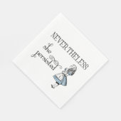 Alice in Wonderland hield echter vol met servetten (Hoek)