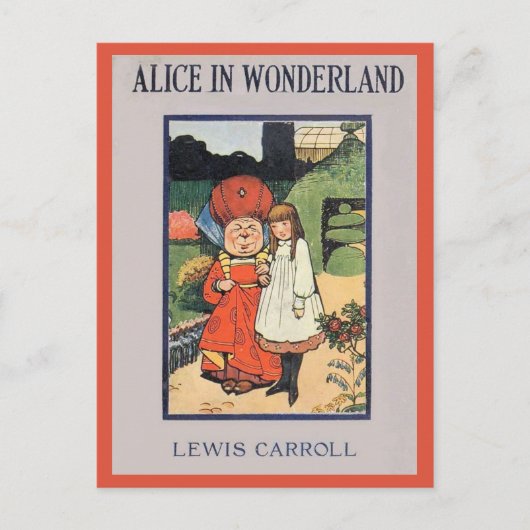 Alice in Wonderland Hoesje Briefkaart (Voorkant)