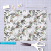 Alice in Wonderland Holly-kersttijdpapier Tissuepapier (Craft)