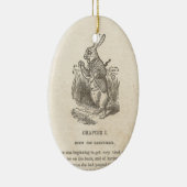 Alice in Wonderland, hoofdstuk 1, onderaan het kon Keramisch Ornament (Rechts)