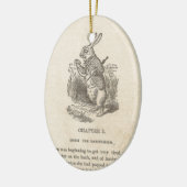 Alice in Wonderland, hoofdstuk 1, onderaan het kon Keramisch Ornament (Links)