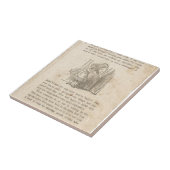 Alice in Wonderland, hoofdstuk 1, onderaan het kon Tegeltje (Zijkant)