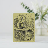 Alice in Wonderland Hookah Caterpijler Briefkaart (Staand voorkant)