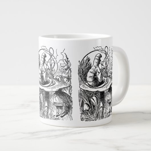  Alice in Wonderland Hookah Caterpijler Grote Koffiekop (Voorkant rechts)