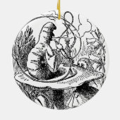  Alice in Wonderland Hookah Caterpijler Keramisch Ornament (Achterkant)