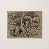 Alice in Wonderland Hookah Caterpijler Legpuzzel (Horizontaal)