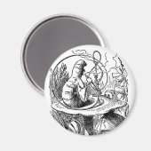 Alice in Wonderland Hookah Caterpijler Magneet (Voorkant / Achterkant)