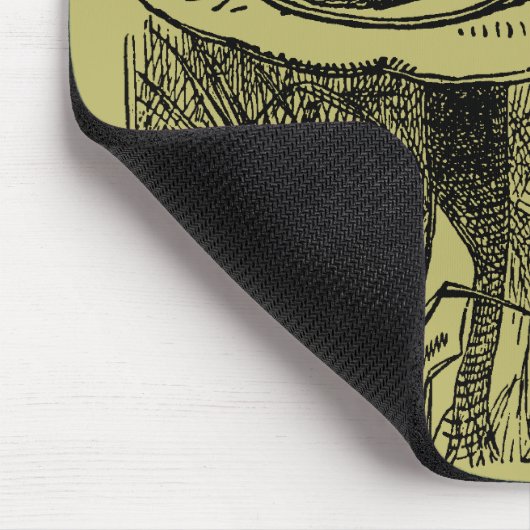  Alice in Wonderland Hookah Caterpijler Muismat (Hoek)