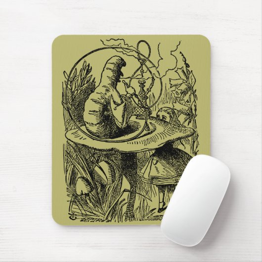  Alice in Wonderland Hookah Caterpijler Muismat (Met muis)