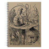 Alice in Wonderland Hookah Caterpijler Notitieboek (Voorkant)