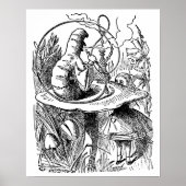  Alice in Wonderland Hookah Caterpijler Poster (Voorkant)