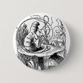  Alice in Wonderland Hookah Caterpijler Ronde Button 5,7 Cm (Voorkant)