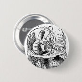  Alice in Wonderland Hookah Caterpijler Ronde Button 5,7 Cm (Voorkant /achterkant)