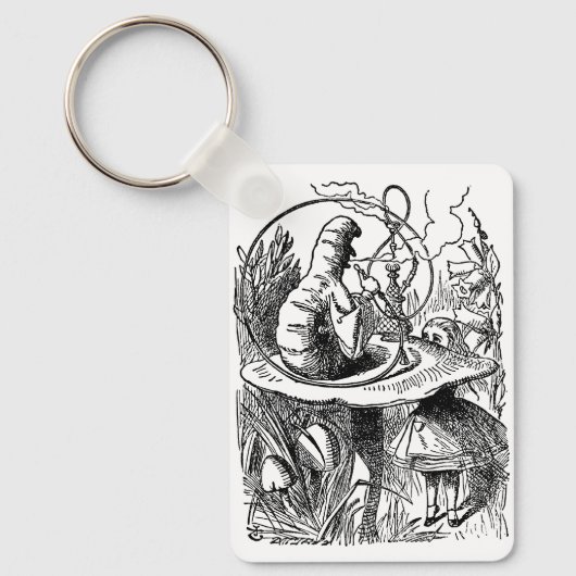  Alice in Wonderland Hookah Caterpijler Sleutelhanger (Voorkant)