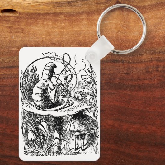  Alice in Wonderland Hookah Caterpijler Sleutelhanger (Achterkant)
