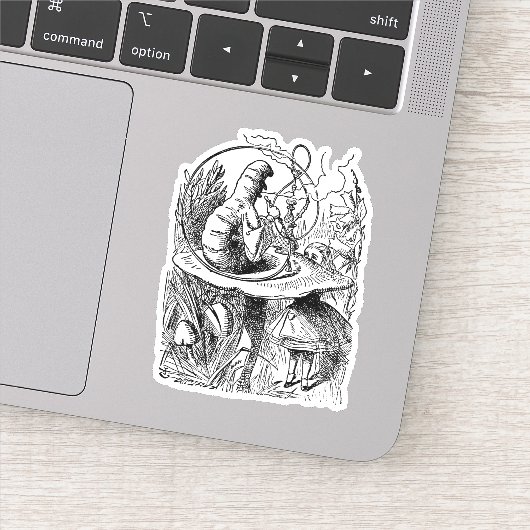 Alice in Wonderland Hookah Caterpijler Sticker (Detail)