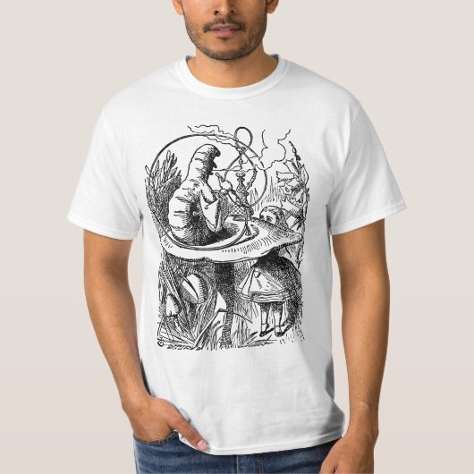  Alice in Wonderland Hookah Caterpijler T-shirt (Voorkant)