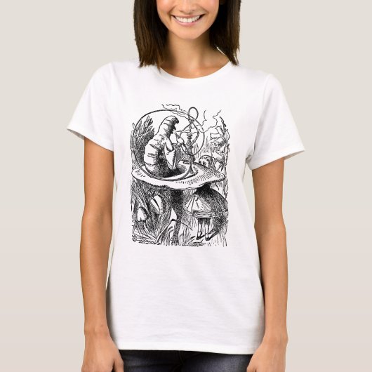 Alice in Wonderland Hookah Caterpijler T-shirt (Voorkant)