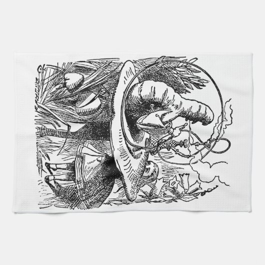 Alice in Wonderland Hookah Caterpijler Theedoek (Horizontaal)