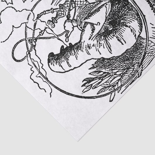 Alice in Wonderland Hookah Caterpijler Tissuepapier (Detail)