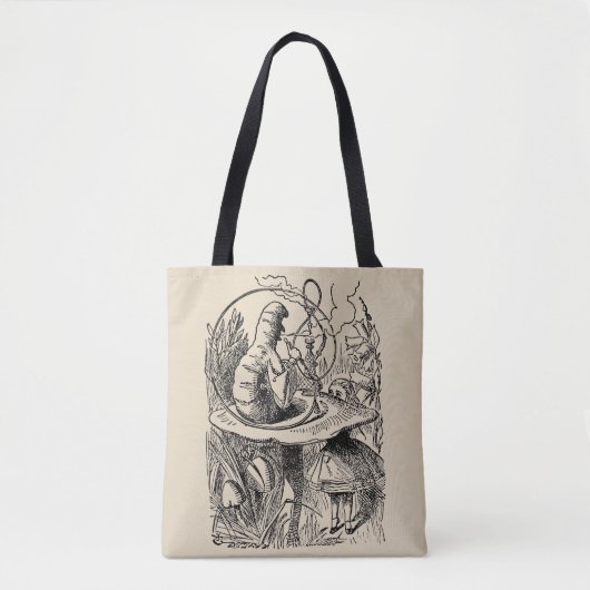 Alice in Wonderland Hookah Caterpijler Tote Bag (Voorkant)