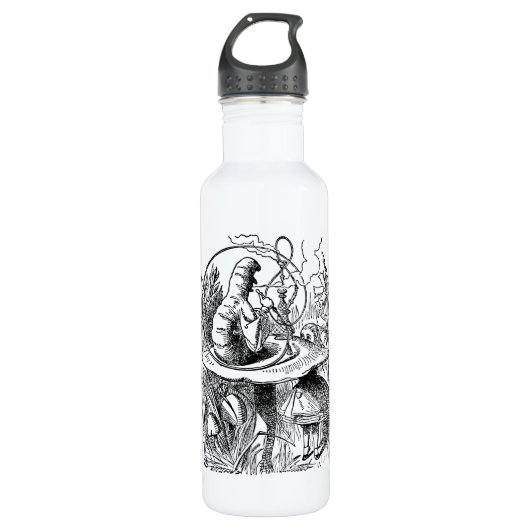 Alice in Wonderland Hookah Caterpijler Waterfles (Voorkant)