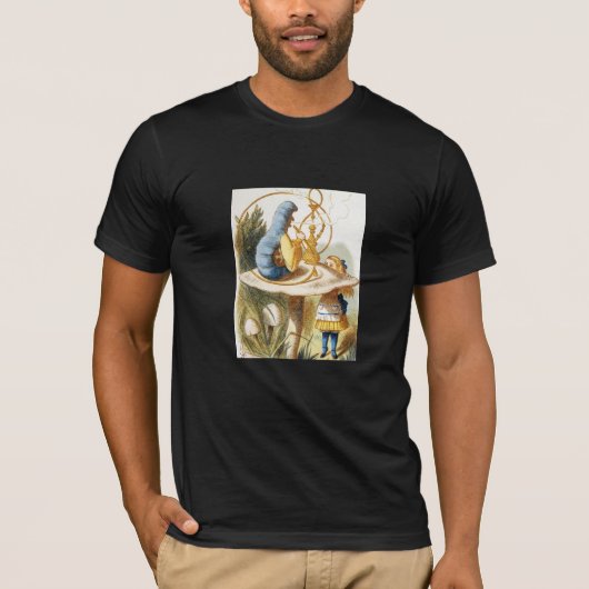 Alice in Wonderland Hookah Roken Caterpillar T-shirt (Voorkant)
