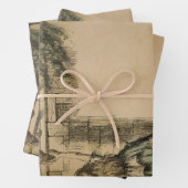 Alice in Wonderland Humpty Dumpty Inpakpapier Vel (In situ)