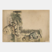 Alice in Wonderland Humpty Dumpty Inpakpapier Vel (Voorkant)