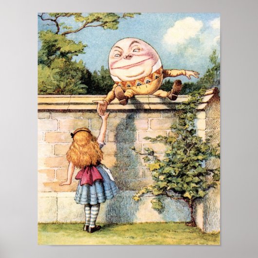 Alice in Wonderland Humpty Dumpty Poster (Voorkant)