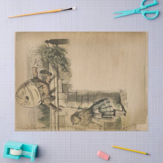 Alice in Wonderland Humpty Dumpty Tissuepapier (Craft)