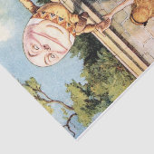  Alice in Wonderland HumptyDumpty Decoupage Tissuepapier (Detail)