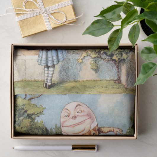 Alice in Wonderland HumptyDumpty Decoupage Tissuepapier (Geschenk)
