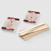 Alice in Wonderland huwelijksceremonie programma Handwaaier (Niet-gemonteerd)