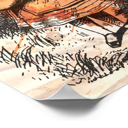 Alice in Wonderland "Ik ben niet vreemd" Poster (Hoek)