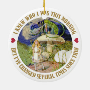 Alice in Wonderland - ik wist wie ik was vanmorgen Keramisch Ornament