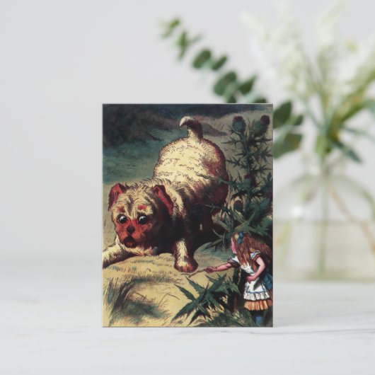  Alice in Wonderland Illustratie Briefkaart (Staand voorkant)