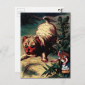  Alice in Wonderland Illustratie Briefkaart (Voorkant / Achterkant)