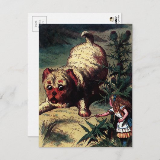  Alice in Wonderland Illustratie Briefkaart (Voorkant / Achterkant)