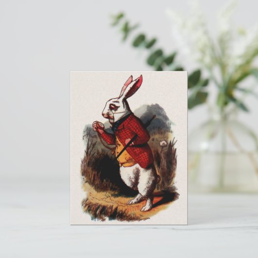 Alice in Wonderland Illustratie Briefkaart (Staand voorkant)