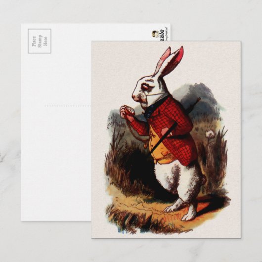  Alice in Wonderland Illustratie Briefkaart (Voorkant / Achterkant)