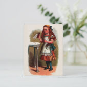  Alice in Wonderland Illustratie Briefkaart (Staand voorkant)