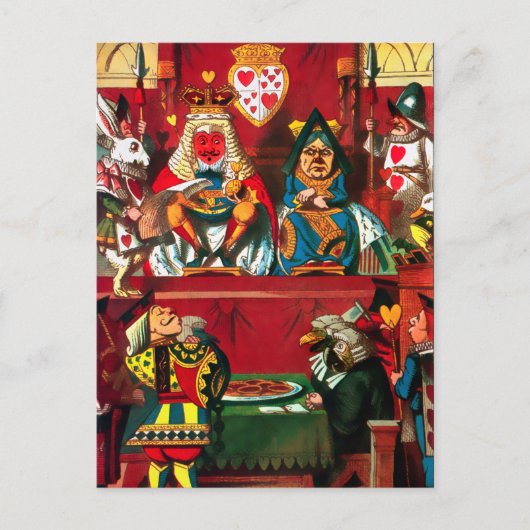  Alice in Wonderland Illustratie Briefkaart (Voorkant)