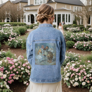 Alice in Wonderland, illustratie Denim Jacket
