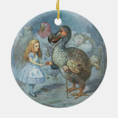 Alice in Wonderland, illustratie Keramisch Ornament (Achterkant)