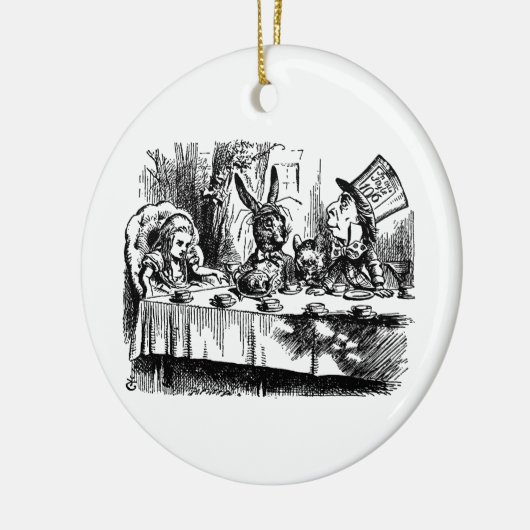 Alice in Wonderland Illustratie Mad Hatter Keramisch Ornament (Links)