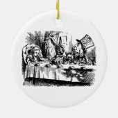 Alice in Wonderland Illustratie Mad Hatter Keramisch Ornament (Achterkant)