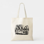 Alice in Wonderland Illustratie Mad Hatter Tote Bag (Achterkant)