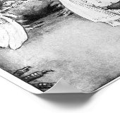  Alice in Wonderland Illustratie Poster (Hoek)